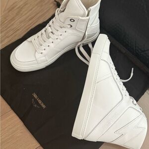 Zadig & Voltaire White High-Top Sneakers